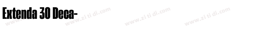 Extenda 30 Deca字体转换